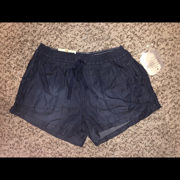 Altar'd State Pants - Altar’d State NWT Denim Chambray Drawstring Shorts